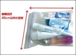 機内への液体持ち込み