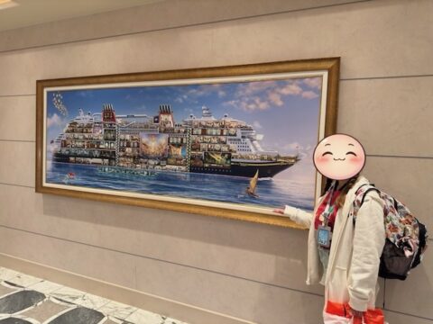 ディズニー・ウィッシュの全体断面図アート